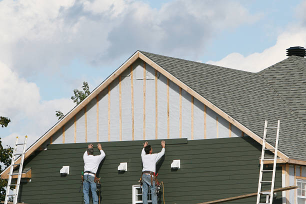 Professional Emergency Siding Repair technician working in Dorchester Center, MA
